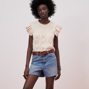Zara Cable Knit Top